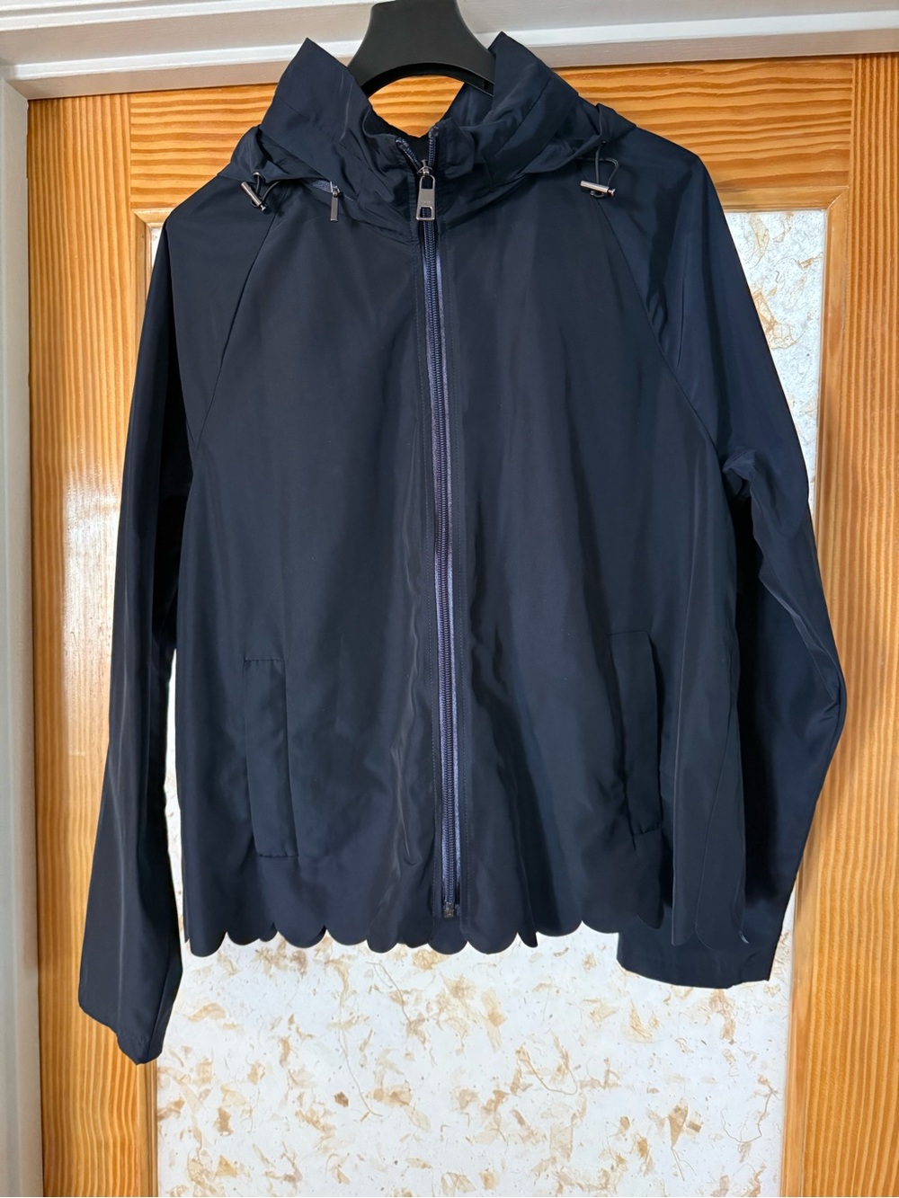 Banana Republic Navy Hooded Utility Jacket